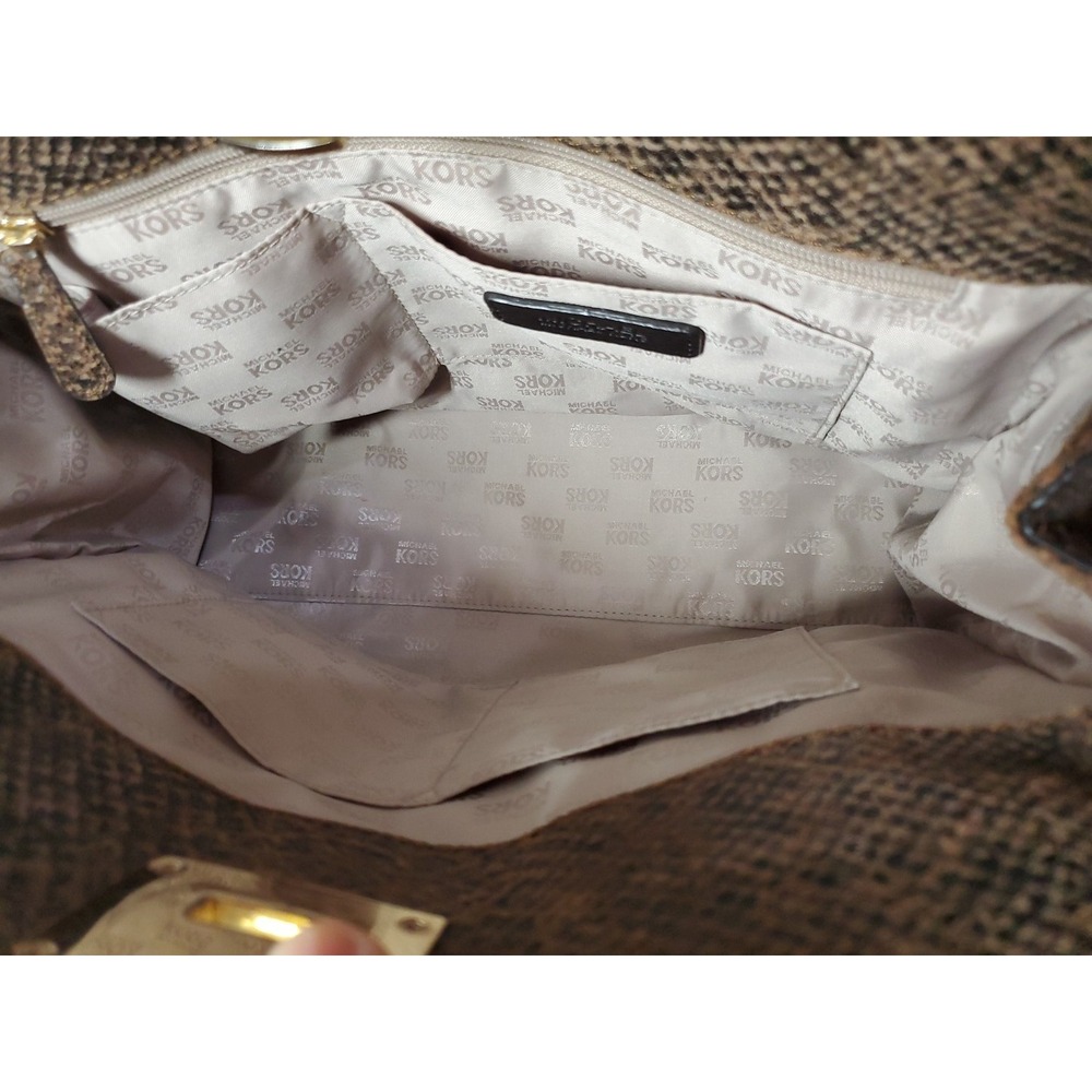 Michael Kors Bag Astrid Python Embossed Leather B… - image 8